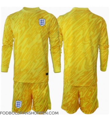 England Målmand Udebanetrøje Børn EM 2024 Langærmet (+ Korte bukser)